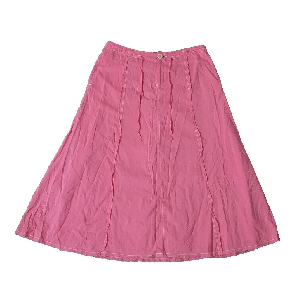 Eddie Bauer Skirt Womens 2 (29W) Cotton Boho Peasant Skater Beachy Skirt
